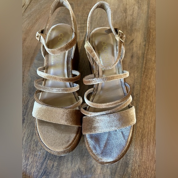 Coconuts by Matisse stargaze brown platform Sandal Heels size 9 - Picture 4 of 8